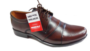 Skorzane BUTY MESKIE szerokie TĘGOSĆ H  CABIR 40