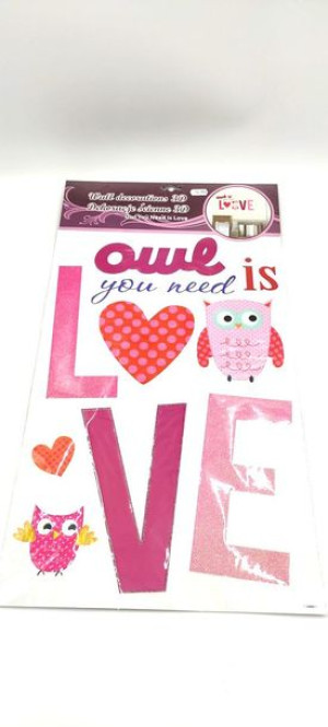 Dekoracja Scienna 3D YOU NEED LOVE
