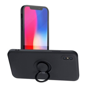 Futerał Forcell Silicone Ring Do Iphone X Czarny