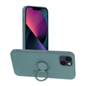 Futerał Forcell Silicone Ring Do Iphone 13 Zielony