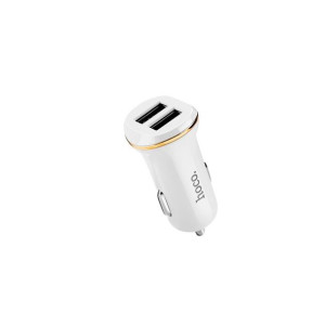 Hoco Ładowarka Samochodowa 2 X Usb 2,1a Z1 Biała Grzybek