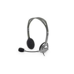 Logitech Stereo Headset H111 Single 3.5 Mm Jack, Grey, Built-in Microphone