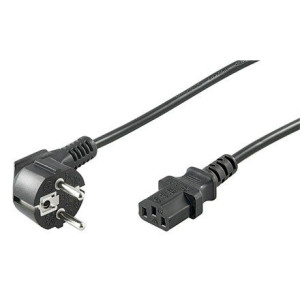 Goobay 68604 Cold-device Connection Cord, Angled; 1.5 M, Black
