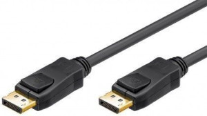 Goobay Displayport Connector Cable 1.2, Gold-plated 68798 1 M