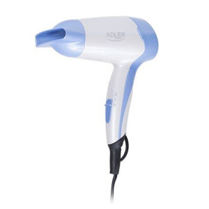 Adler Hair Dryer Ad 2222 Foldable Handle, 1200 W, White/blue