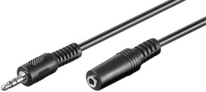 Goobay Headphone And Audio Aux Extension Cable; 3-pin 3.5 Mm 50090 5 M
