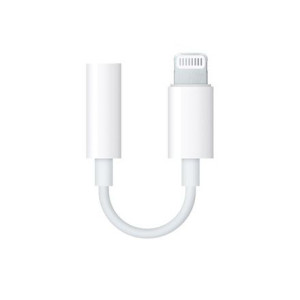 Apple Lightning To 3.5 Mm Headphone Jack Adapter White