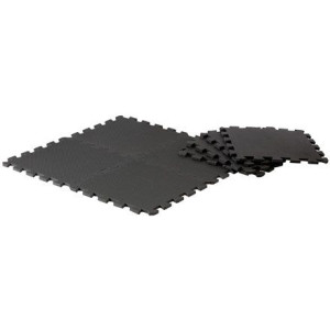 Pure2improve Puzzle Mat Set Black, Plastic (polyethylene)