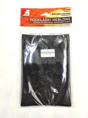 Podkł.filc.prostokąt 130/190mm 1 Szt.czarny Grub.6-7mm