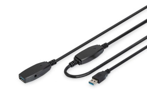Digitus Extension Cable Da-73105 10 M, Black