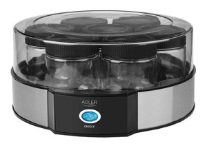 Adler Yogurt Maker Ad 4476 Capacity 7x0.2 L, Stainless Steel/black