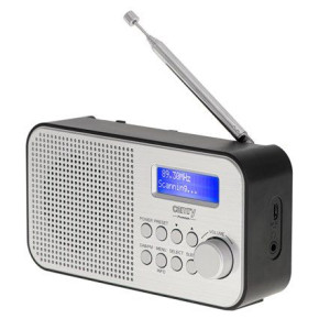 Camry Portable Radio Cr 1179 Display Lcd, Black/silver, Alarm Function