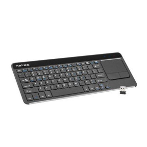 Natec Keyboard Nkl-0968 Turbo Slim Wireless, Us, Usb Type-a, Black