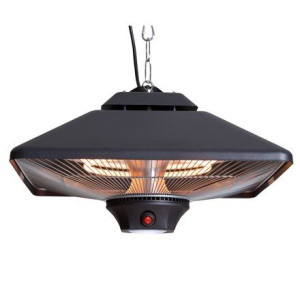 Sunred Heater Ce17sq-b, Spica Bright Hanging Infrared, 2000 W, Black