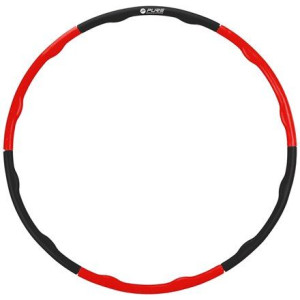 Pure2improve Hula Hoop Black/red, Foam, Pp (polypropylene)