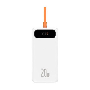 Powerbank Baseus Block 10000mah, 20w + Kabel Lightning (biały)