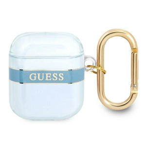 Guess Gua2hhtsb Airpods Cover Niebieski/blue Strap Collection