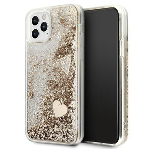 Guess Guohcn58glhflgo Iphone 11 Pro Gold/złoty Hardcase Glitter Charms