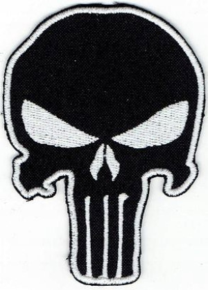 PUNISHER kontur czarna NASZYWKA 1479R