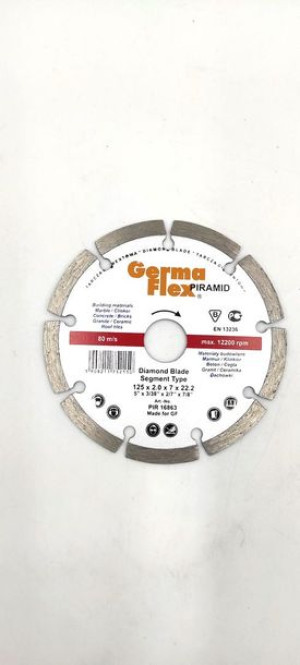 Tarcza diamentowa segmentowa Piramid Segment 125x2,0x7x22,2 PIR 16863