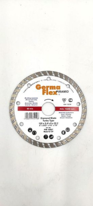 Tarcza diamentowa turbo Piramid Turbo 125x2,4x8x22,2 PIR 16867