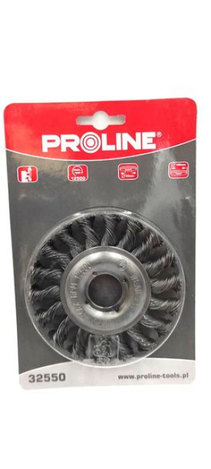 Szczotka Tarczowa Z Drutu Stalowego Skr. Fi=100mm Proline