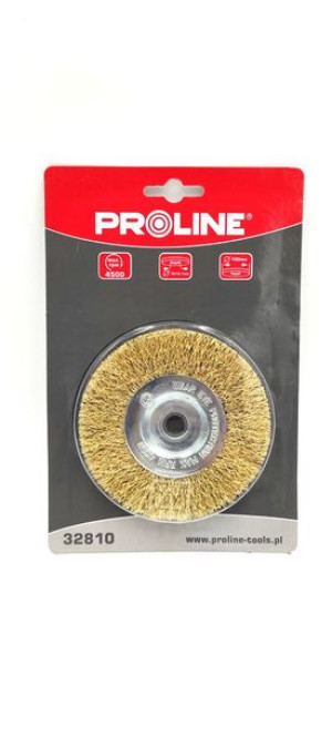 Szczotka Tarczowa Z Drutu Stalowego Mosiądz.fi=100mm Proline