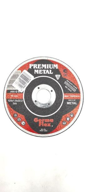 Tarcza płaska do cięcia metalu Premium A60Q T41 125x1,0x22,2 PRW 13961