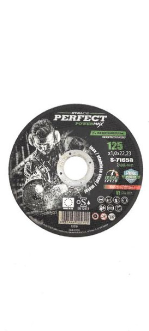 Stalco Tarcza Metal Płaska 125x1,0 Perfect Powermax S-71658