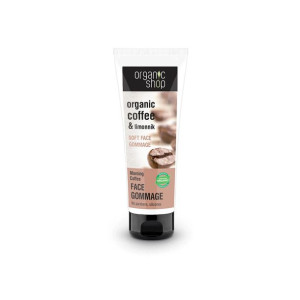 Peeling do twarzy oczyszczający delikatny poranna kawa 75ml Organic Shop