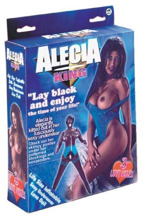 Sex Lalka Alecia King PVC Screening Black doll Lalka miłości