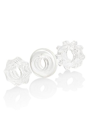 Zestaw pierścieni erekcyjnych Reversible Ring Set Clear