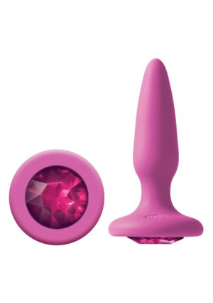 Korek analny Butt Plug GLAMS Mini GEM Różowy