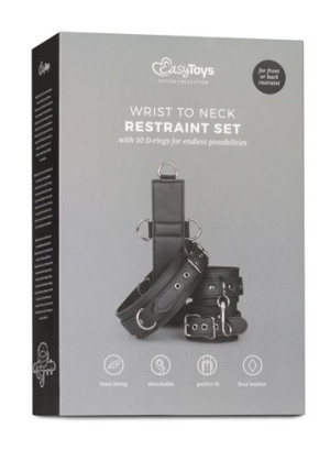 Uprząż BDSM Neck And Wrist Restraint