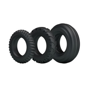 Zestaw pierścieni erekcyjnych Baile- Three Cock Rings Sets