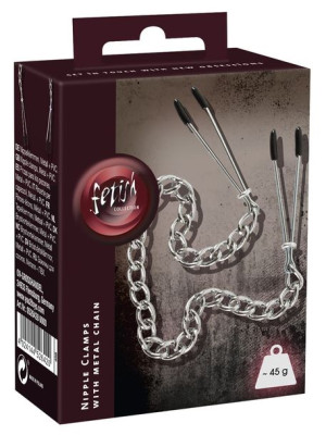 Zaciski na sutki Metal Nipple Chain Sextreme