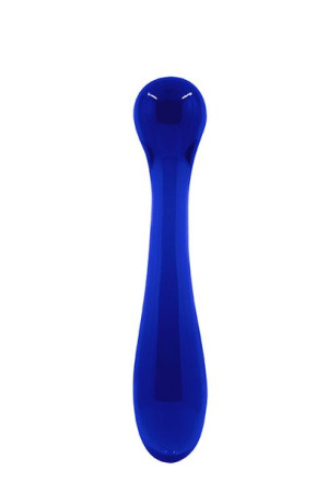 Dildo-crystal Glass Pleasure Wand Blue