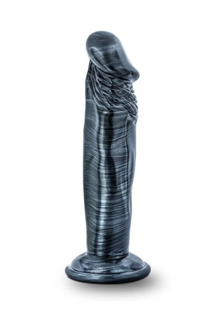 Jet Ebony 6inch Dildo Ebony Metallic