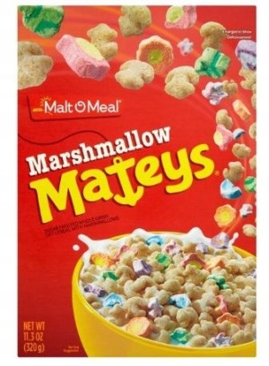 1x320g Malt-O-Meal Marshmallow Mateys płatki USA