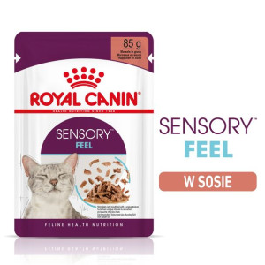Royal Canin Sensory Feel Karma Mokra Kawałki w Sosie Dla Kotów Dorosłych Po