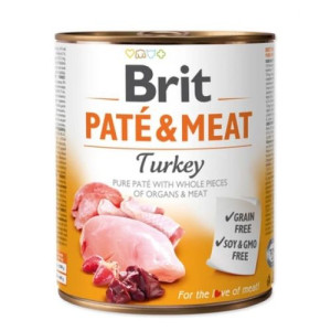 Brit Pate & Meat Turkey Indyk Mokra Karma Dla Psa 800 g