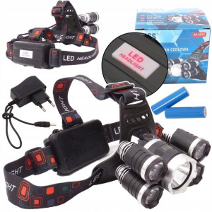 Bass Polska Latarka Czołowa Led T6 Lampa Czołówka