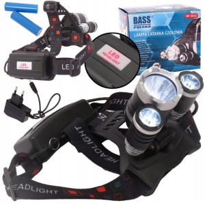Bass Polska Latarka Czołowa Led T6 Lampa Czołówka