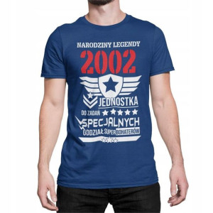 Koszulka na 40 urodziny 50 30 z rokiem na prezent