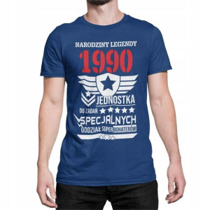 Koszulka na 40 urodziny 50 30 z rokiem na prezent