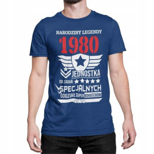 Koszulka na 40 urodziny 50 30 z rokiem na prezent