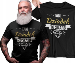 Koszulka Dla Dziadka Dzień Dziadka Skarb Prezent