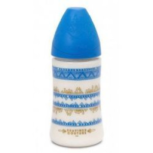 SUAVINEX Butelka 270ml niebieska 0+