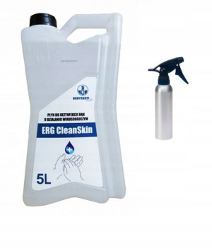 ERG PŁYN WIRUSOBÓJCZY Dezynfekcja rąk 5L + Spray