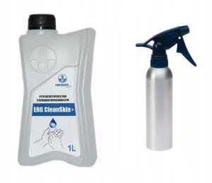 Płyn do dezynfekcji skóry rąk +SPRAY ERG CleanSkin